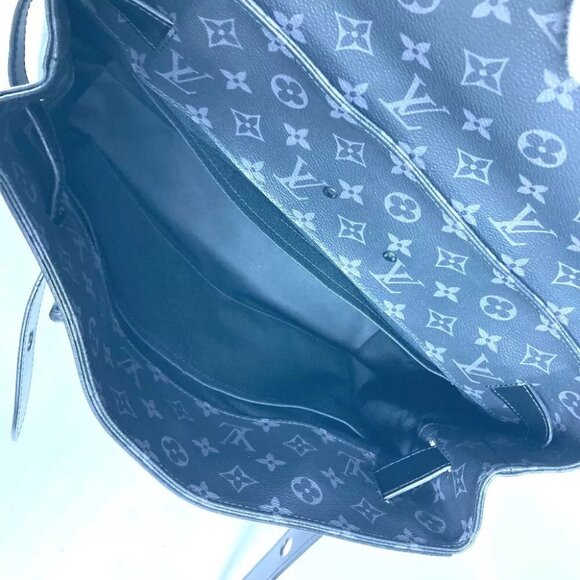 LOUIS VUITTON M44731 MonogramEclipse Steamer PM Bag Hand Bag - Picture 11 of 16